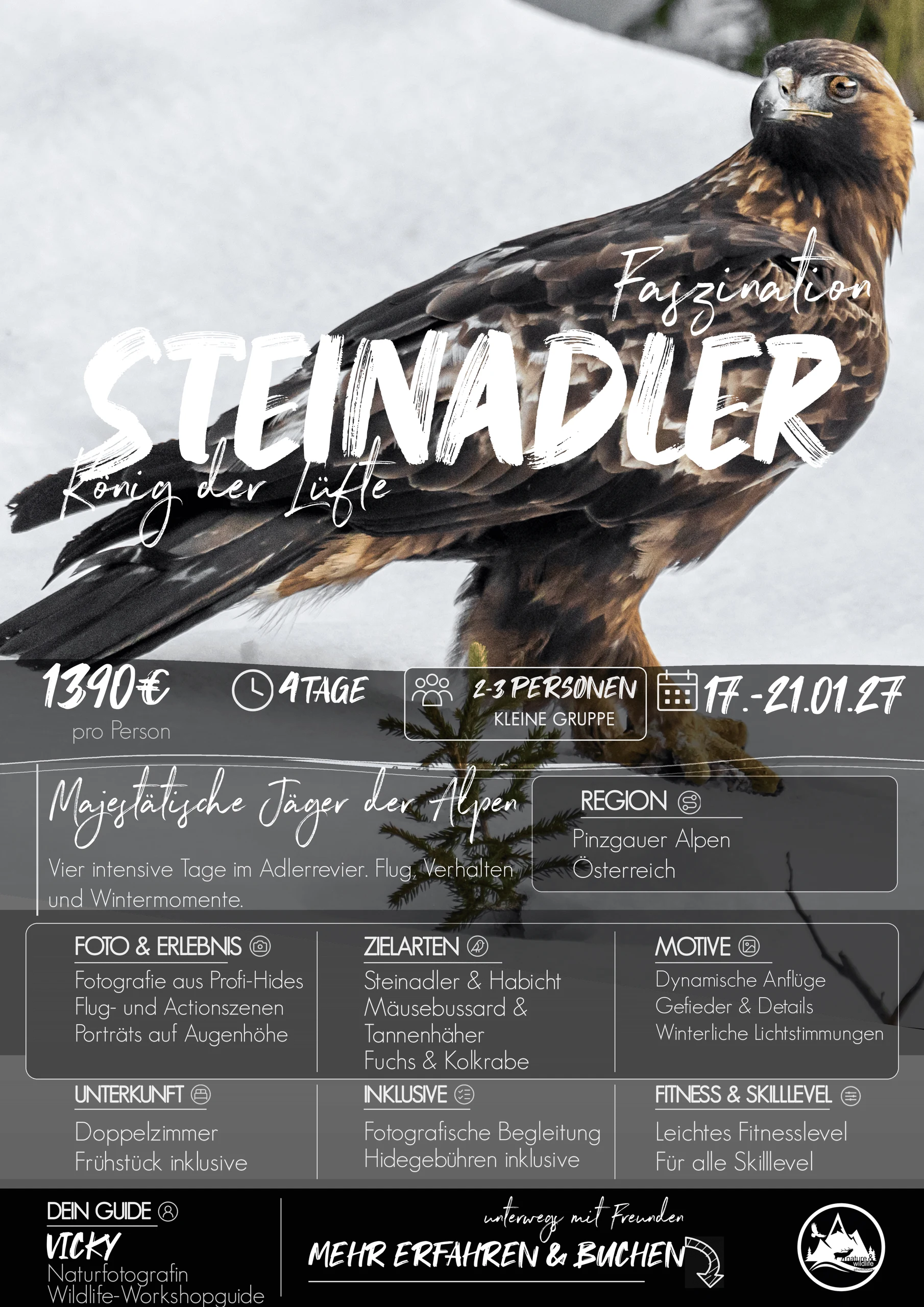 Steinadler im Winter · 2027 · 17.01.2027 – 21.01.2027