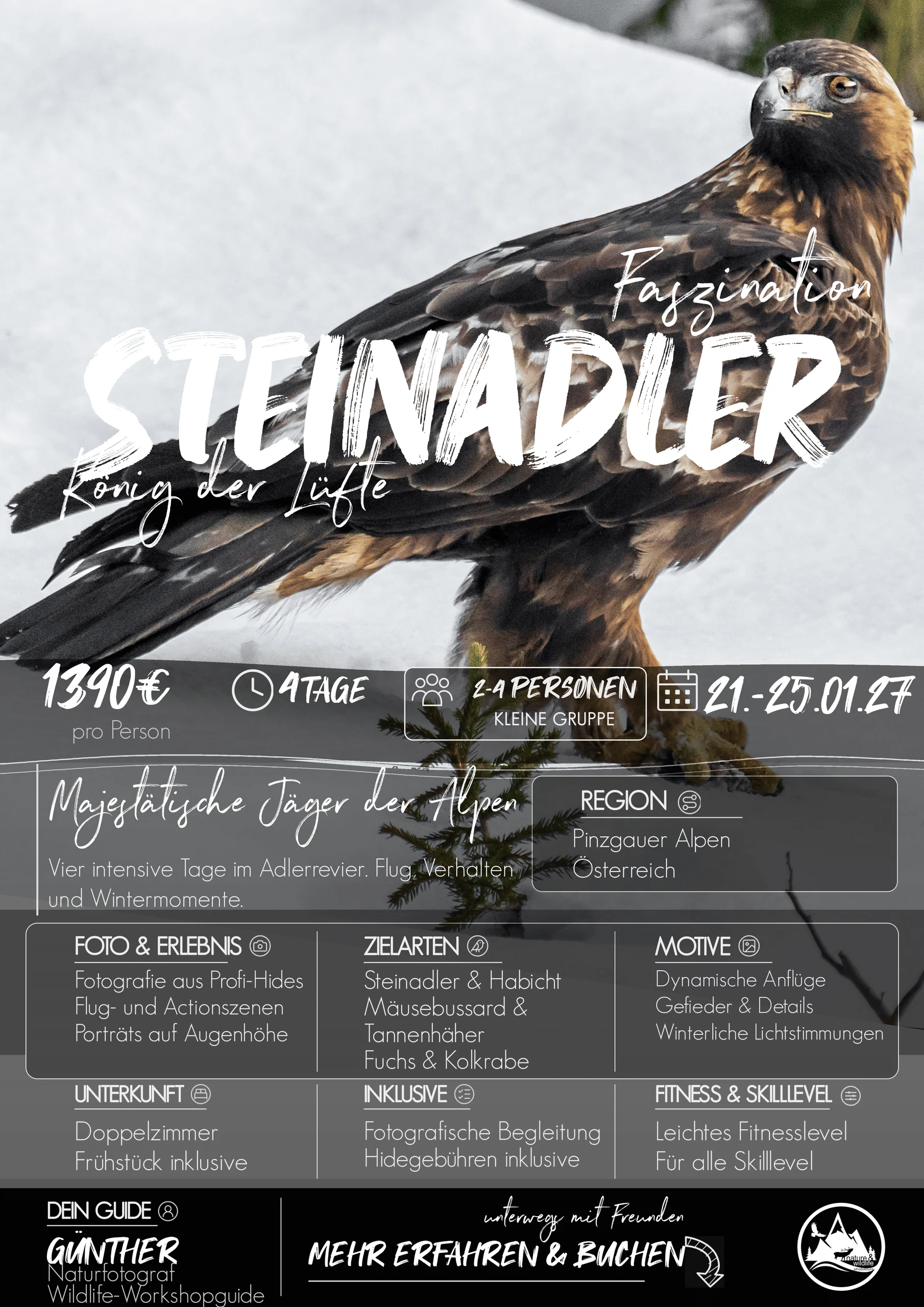 Steinadler im Winter · 2027 · 21.01.2027 – 25.01.2027
