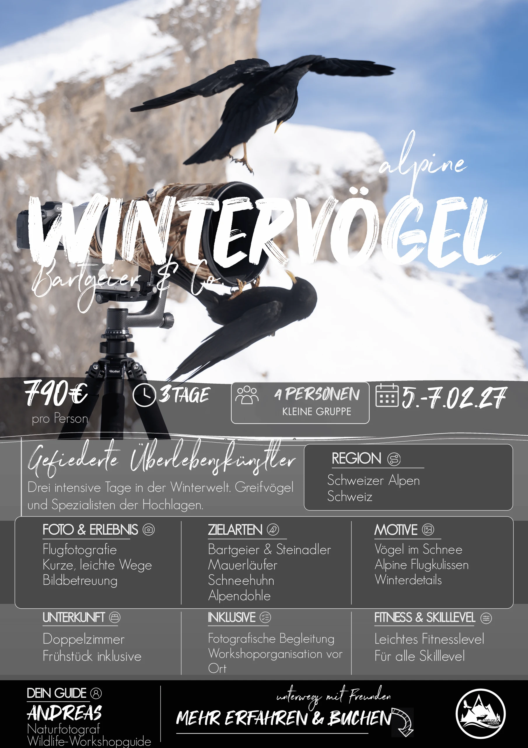 Alpine Wintervögel · 2027 · 05.02.2027 – 07.02.2027
